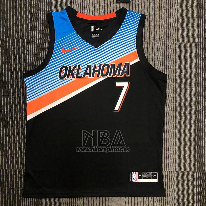 Camiseta Oklahoma City Thunder Carmelo Anthony NO 7 Ciudad 2020-21 Negro